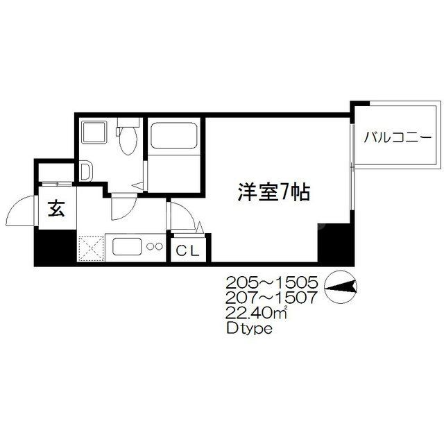 APRILE南森町の間取り