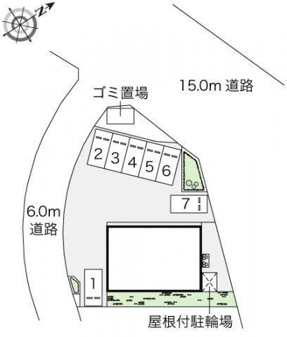 【レオネクストＲＹＵIIの駐車場】