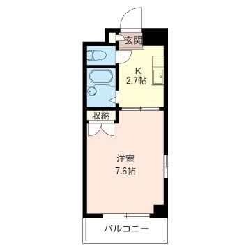 厚木市中町のマンションの間取り