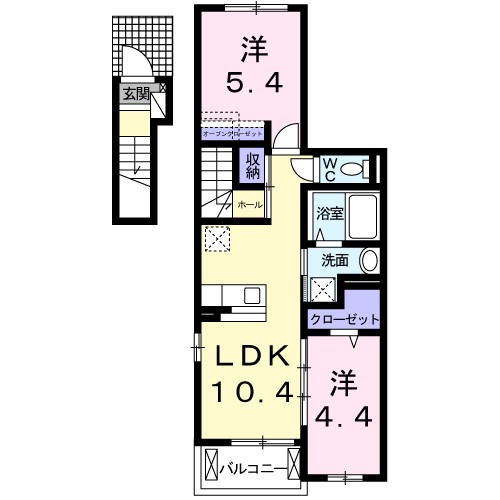 ヴィラ　サブリナの間取り