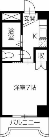 徳島市佐古一番町のマンションの間取り