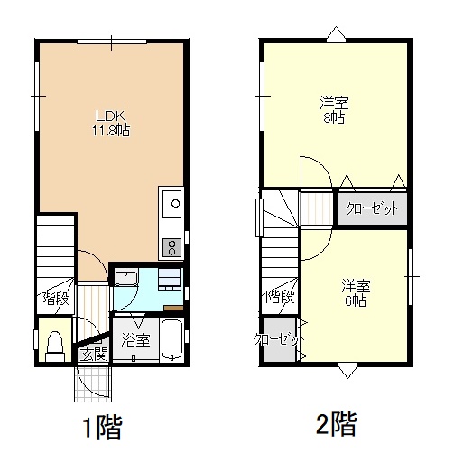 【プランドール睦メゾンの間取り】