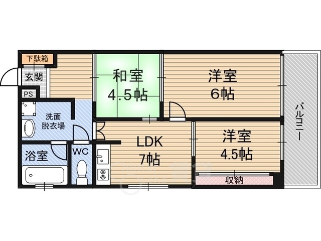 アーバンハイム川の間取り