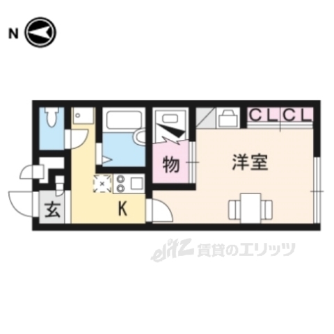 レオパレスゆとり天理の間取り