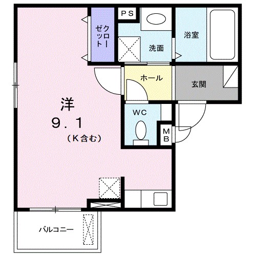 Ｔ．Ｓｅｃｔｉｏｎの間取り