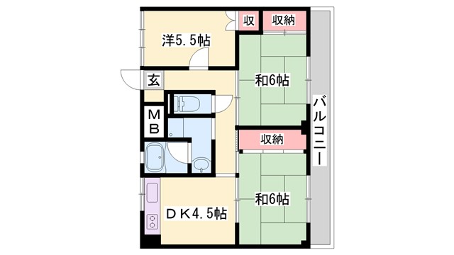 ビレッジハウス城東の間取り