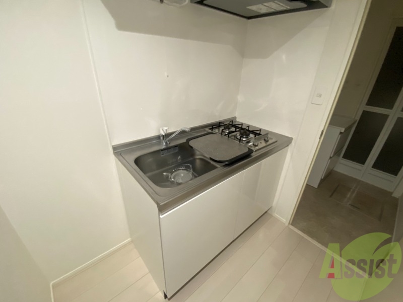 キッチン　自炊をする方には嬉しい２口コンロ付きです。