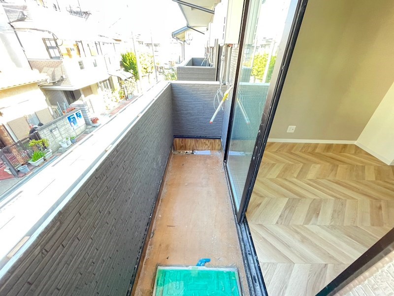 バルコニー　※建築中の時のお写真となります。