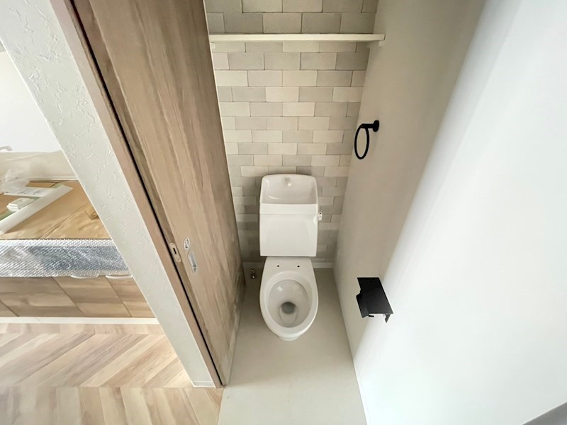 トイレ　※建築中の時のお写真となります。