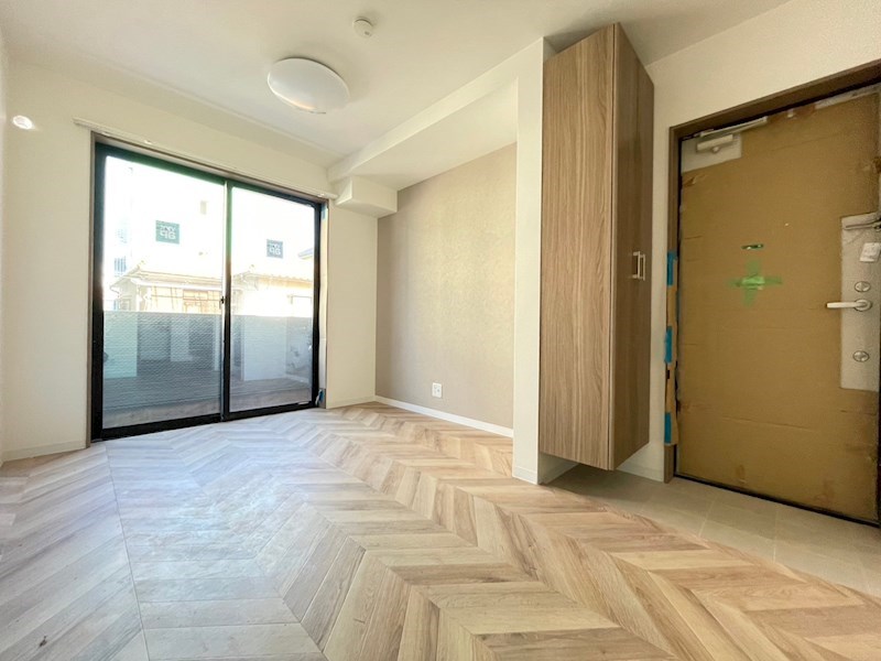 居室・リビング　※建築中の時のお写真となります。