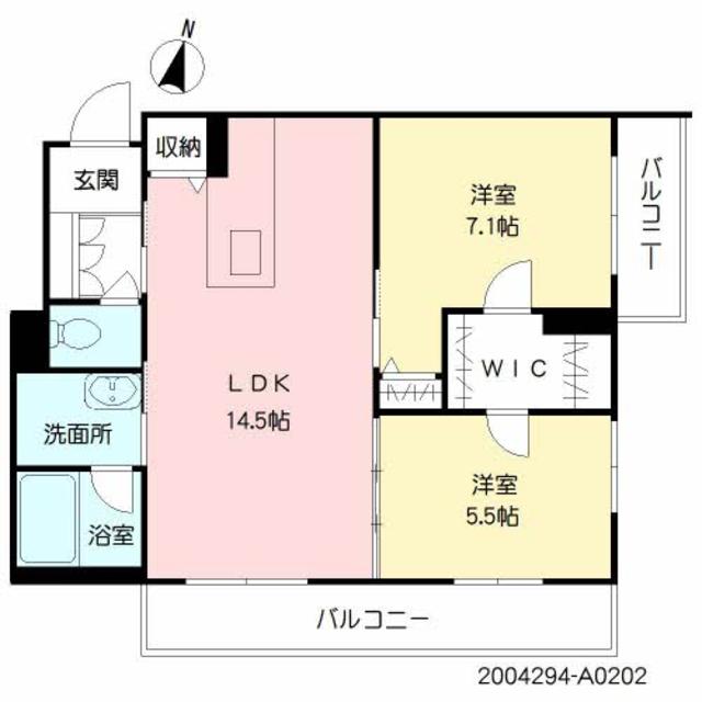 シャーメゾン平成東の間取り