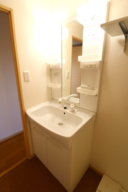 洗面設備　☆忙しい朝に便利なシャワー付独立洗面台☆