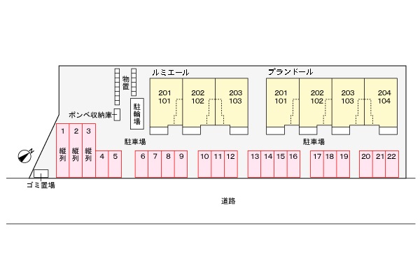 駐車場　配置図