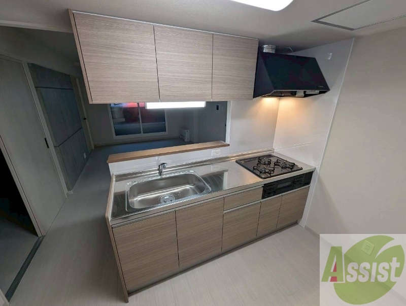 キッチン　清潔感がありお洒落なキッチンになっていました！