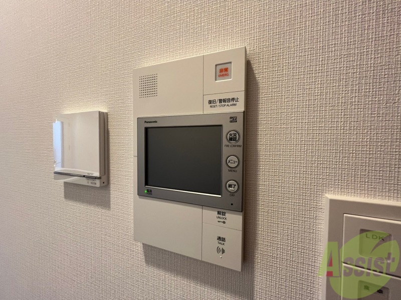 セキュリティ　モニター付きインターホンでセキュリティも安心です！