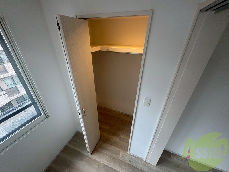 収納　洋室にはクローゼットがあるのですっきり片付きそうです。