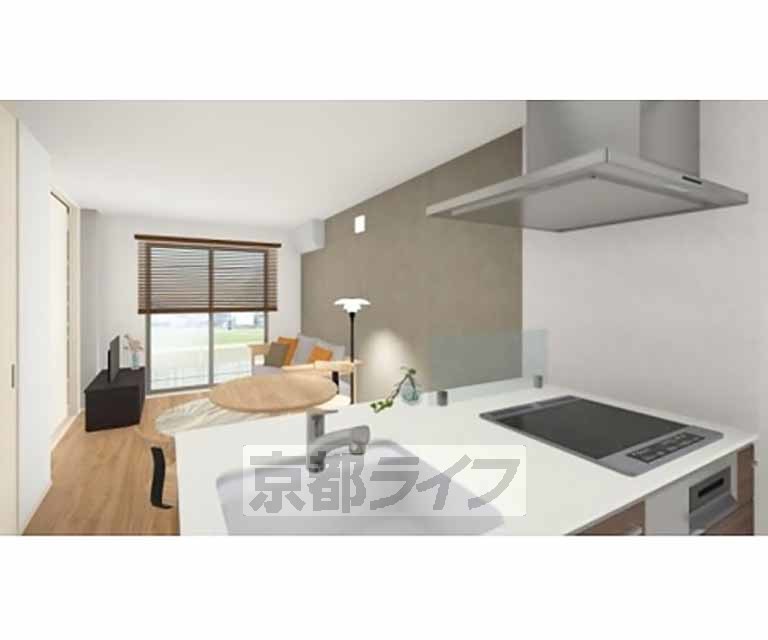 キッチン　家具家電はＣＧ加工です