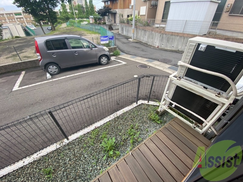 バルコニー　お部屋の前にはテラスが付いていました！！