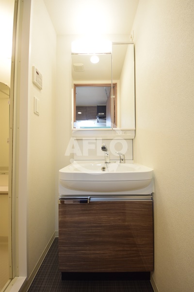 洗面設備　プレサンス心斎橋ブライト　独立洗面台