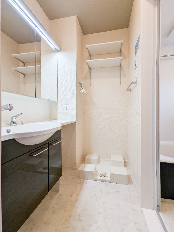 洗面設備　図面と現状に相違がある場合には現状を優先