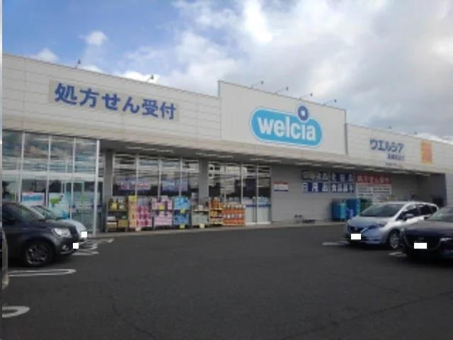 ドラックストア　ウエルシア薬局高崎貝沢店（ドラッグストア）まで500m