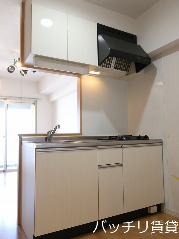 キッチン　２口ガスコンロ付きシステムキッチン♪