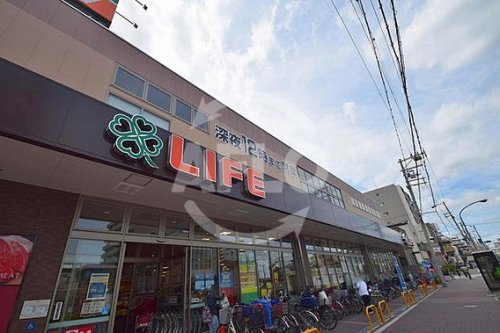 スーパー　ライフ玉造店（スーパー）まで75m