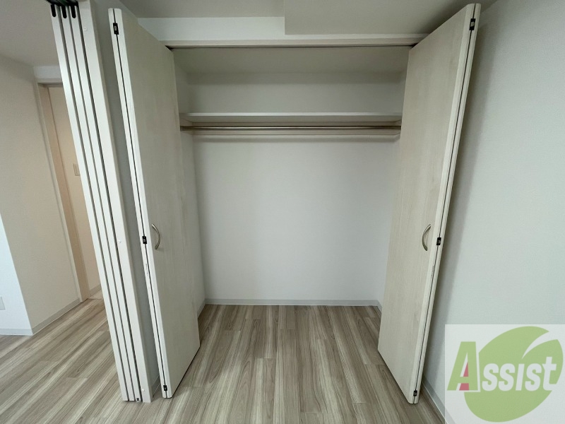 収納　洋室にはクローゼットがあるのですっきり片付きそうです。