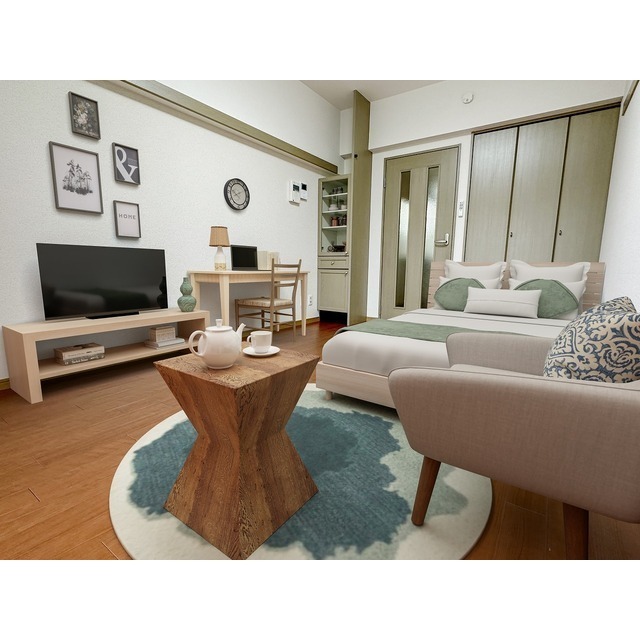 居室・リビング　イメージです。家具家電は付きません。