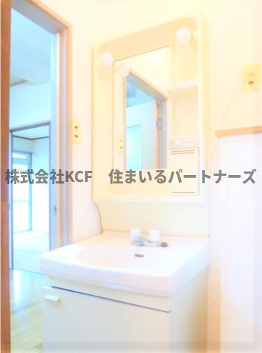 洗面設備　広い洗面スペース