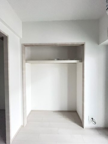 収納　建築中の写真です。