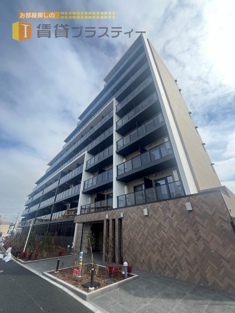 建物外観　１６４戸の大型レジデンス。高台に堂々誕生。