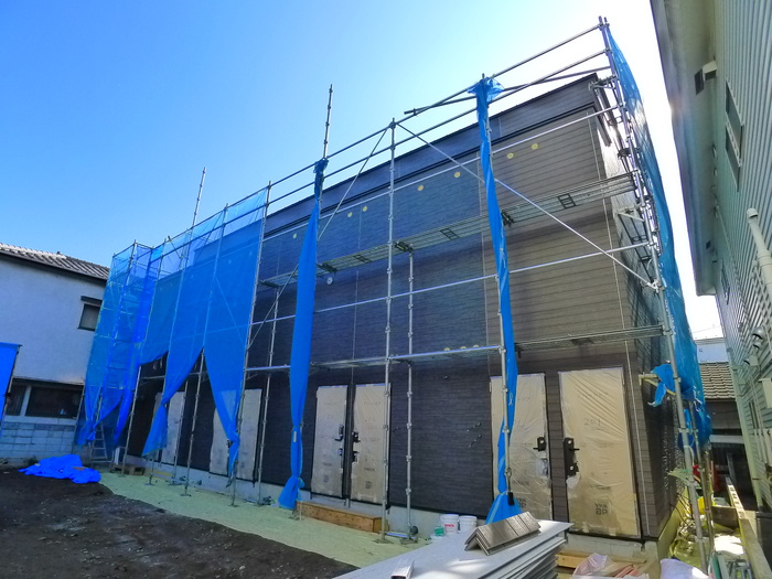 建物外観　建築中