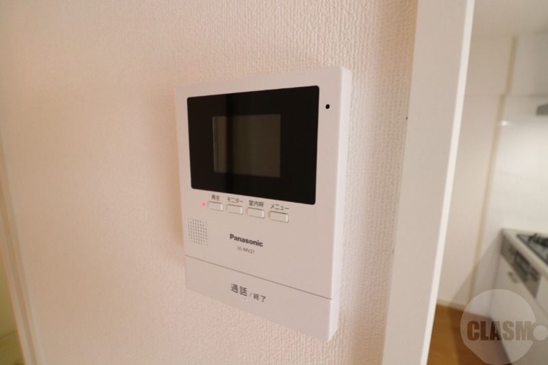 セキュリティ　モニター付きインターフォンで安心