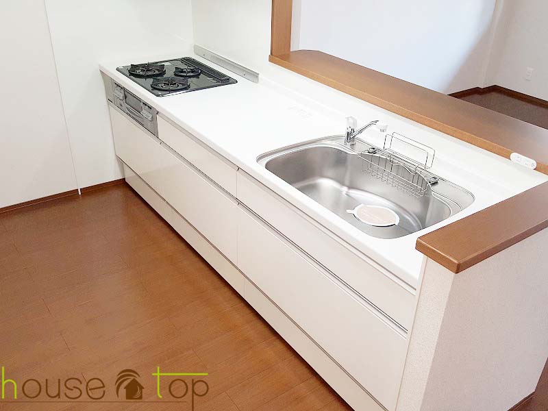 キッチン　3口コンロ付システムキッチン