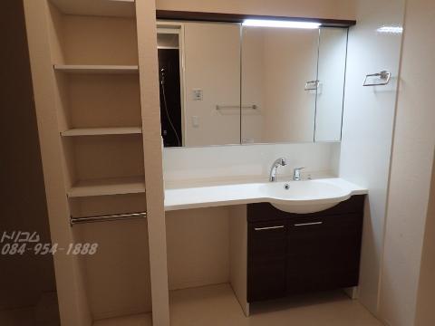 洗面設備　カウンター付洗髪洗面化粧台（イメージ）