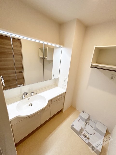 洗面設備　シャンプードレッサー付き・朝シャンもこちらで♪♪