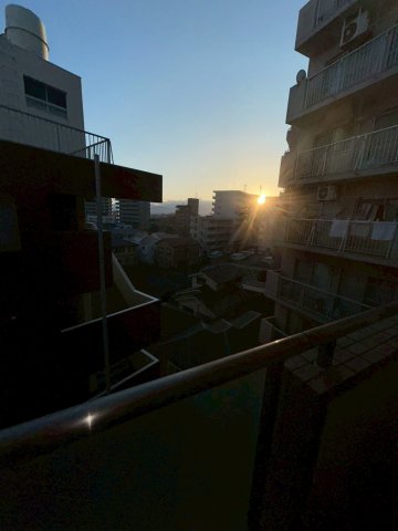 眺望　夕日を見ながら一日を振り返るのも良いですね。