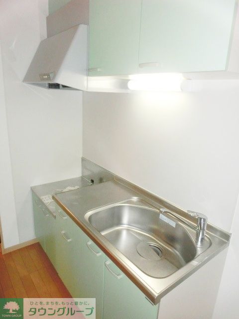 キッチン　ガスコンロ２口設置可