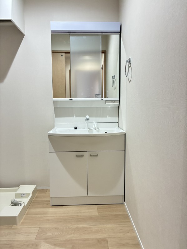 洗面設備　広い洗面スペース