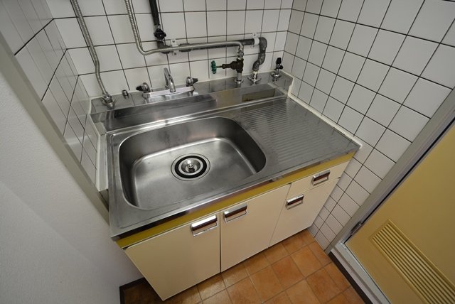 キッチン　ガスコンロ設置可能なキッチンです！