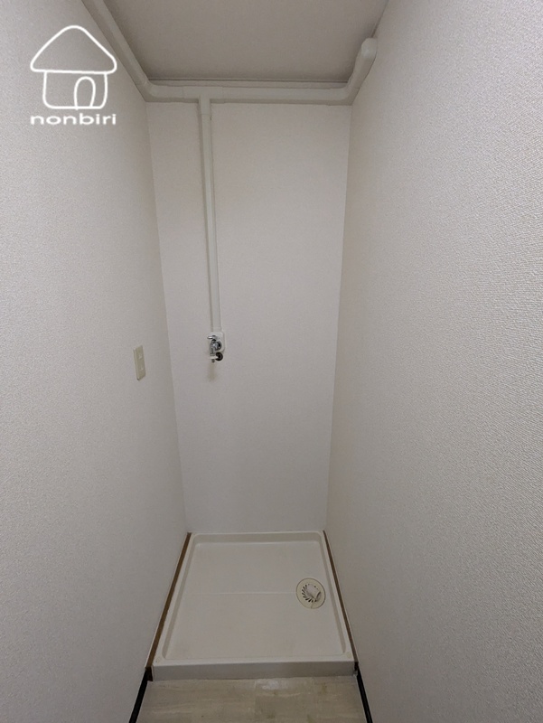 洗面設備　洗濯機のサイズは現地ではかります