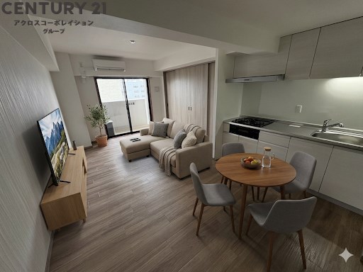 居室・リビング　画像中の家具はAIによって配置加工されているため、付属しませ