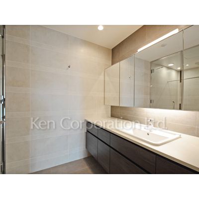 洗面設備　同タイプ8階のお部屋を撮影。仕様が異なることがあります。
