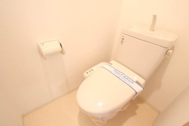 トイレ　清潔感のある色合いです
