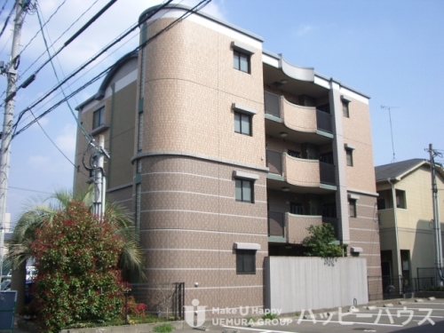 建物外観　☆下大利駅まで徒歩８分の単身マンション☆オートロック・防犯カ