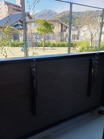 バルコニー　広々としたバルコニーです