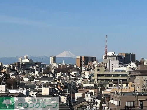 眺望　共有部からの眺望、富士山