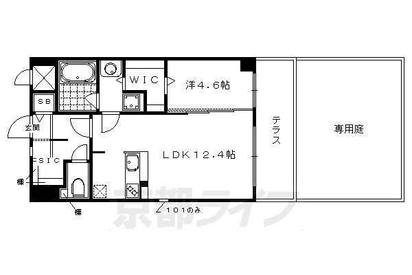 グランデュア京 東一条の間取り写真