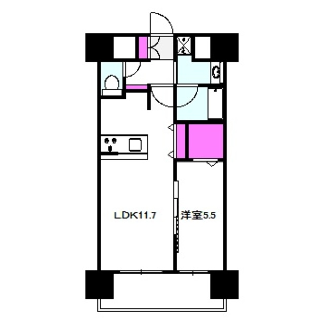 バロンドール京橋の間取り写真